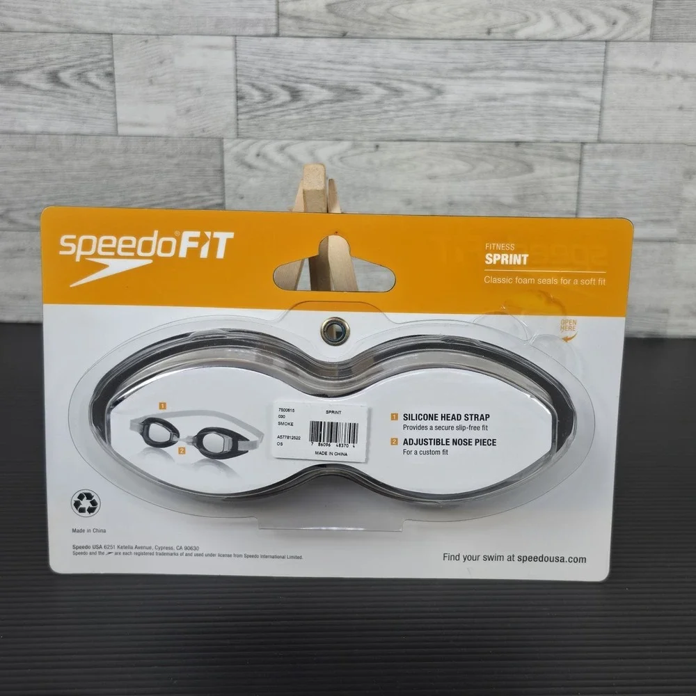 Speedo Sprint Fitness Goggles Classic‎ Foam Seals NEW FACTORY SEALED